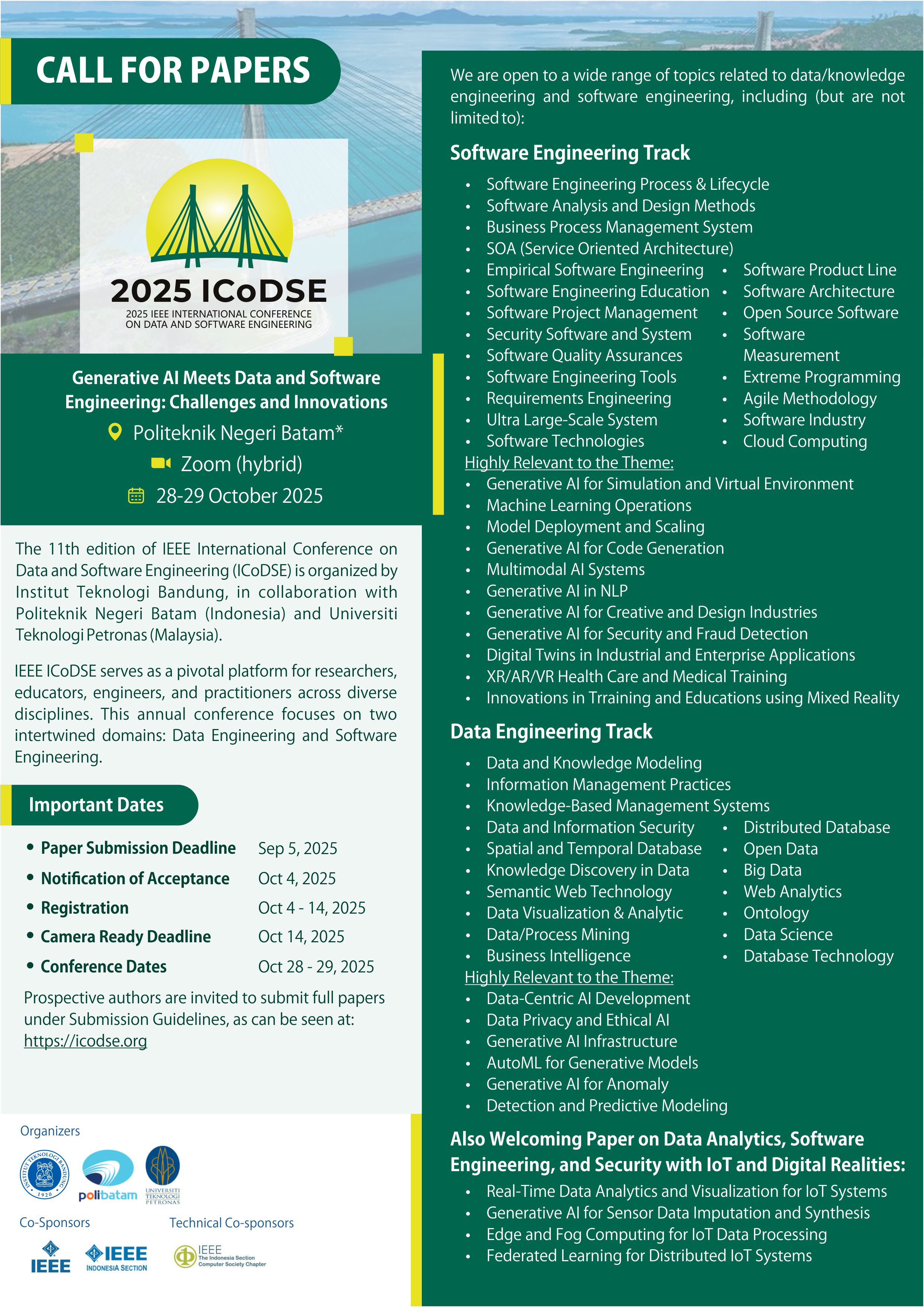 ICoDSE 2025 CfP Poster